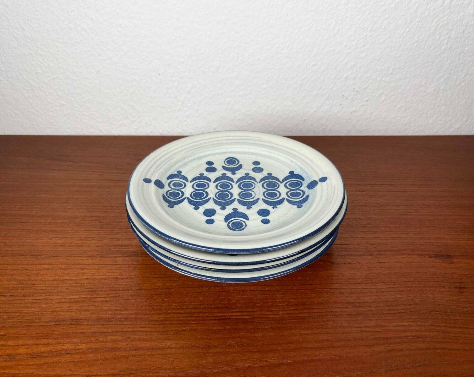 Mid-century German ceramic plates by Ceramano, 1960s, set of 4.