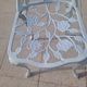 Chaise en fonte d'aluminium