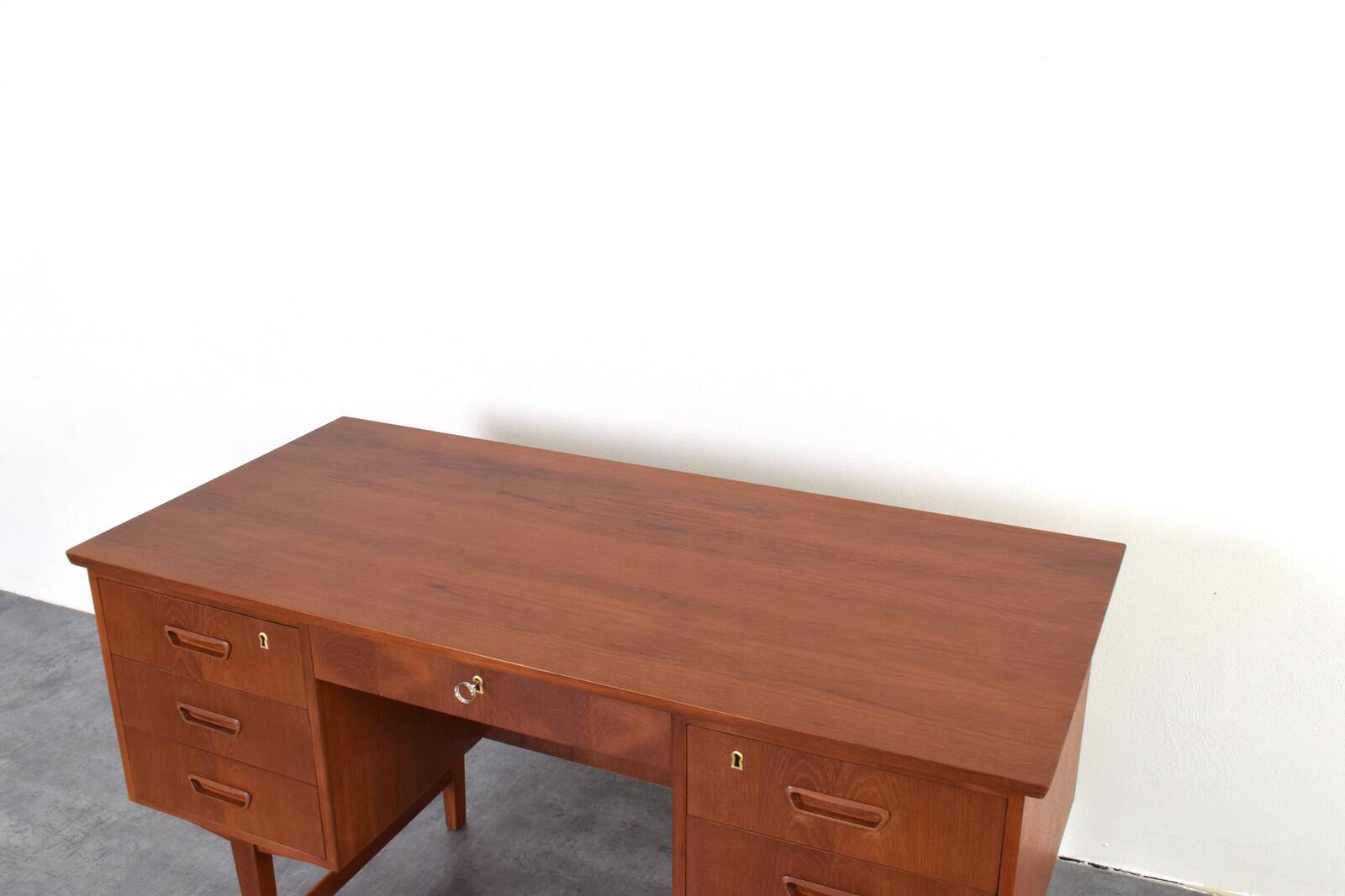 Mid-Century Modern Danish Teak Executive Desk, 1960s