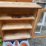 Vintage oak primary school display case