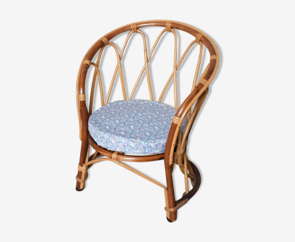 Fauteuil en rotin pour enfant