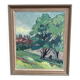 Original Swedish Oil on Canvas – "Landscape Composition" by Kramer – Signed – Vintage and Framed – 72 × 62 cm (28.3" × 24.4")