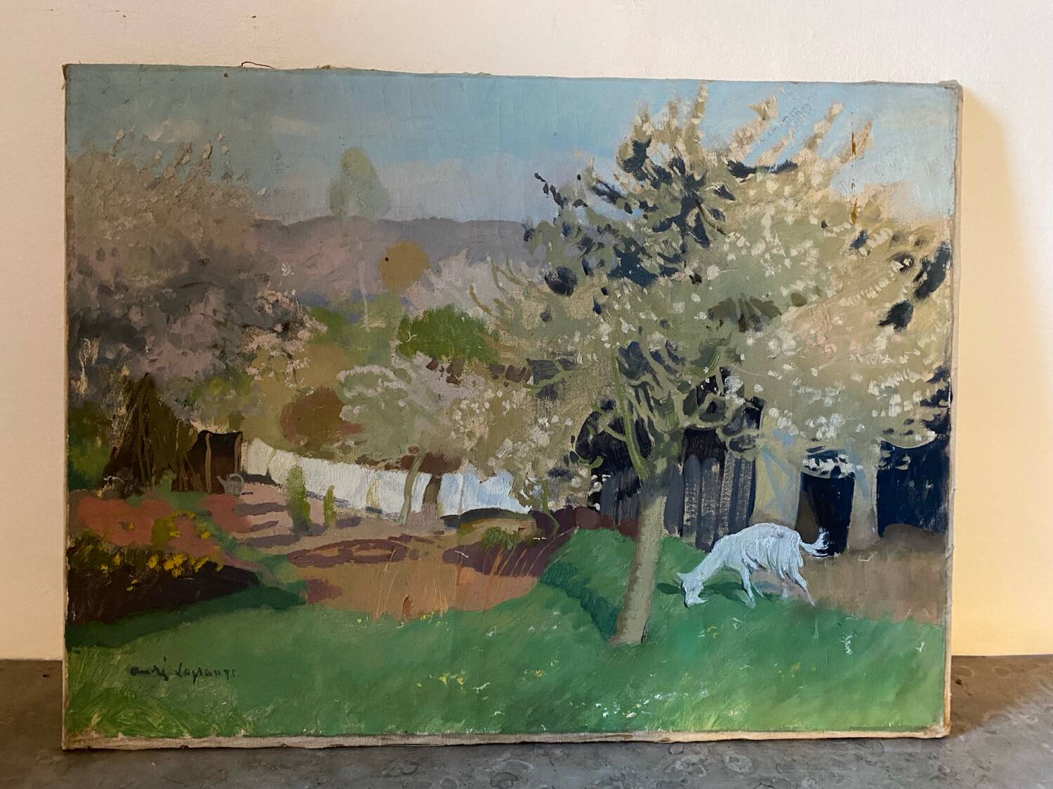 Paysage signé Lagrange