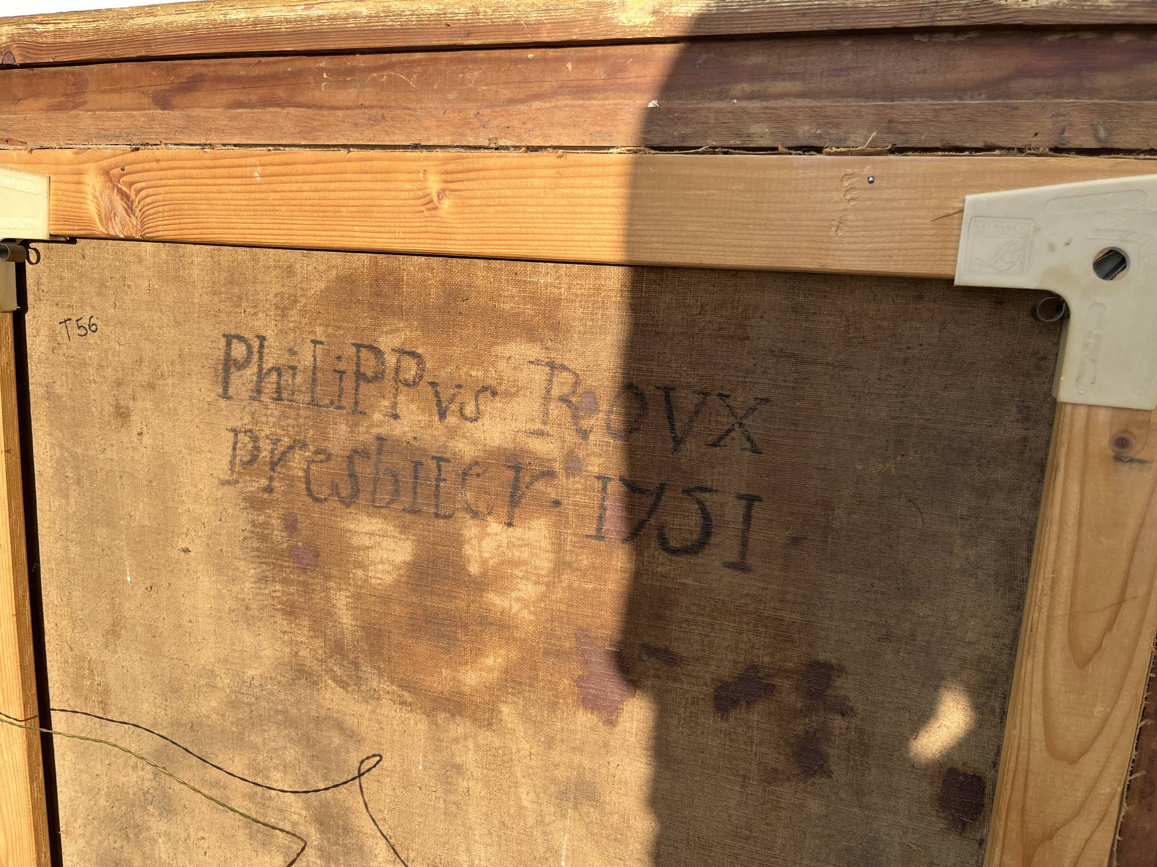 Important portrait 18th century - Philippe Roux, Priest in Périgord - Dated 1751