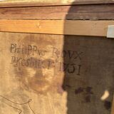 Important portrait 18th century - Philippe Roux, Priest in Périgord - Dated 1751