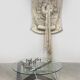 Vintage design glass coffee table Knut Hesterberg Ronald Schmitt 1970