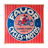 Affiche publicitaire Cycles & motos favor 1930
