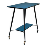 Desserte vintage bleu pétrole