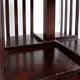 Table d'appoint en bois dur et bibliothèque tournante Vintage Sheraton Revival
