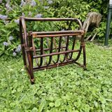 Rattan magazine rack