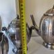 Tea and coffee service in silver-plated metal and wood from the 1930s Art Deco - Wine