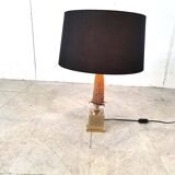 Vintage french corn table lamp, 1970s