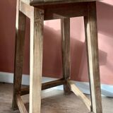 High wooden stool