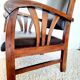 Colonial style wooden armchair