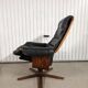 Vintage lounge armchair Gote Mobler 1960 swivel and reclining