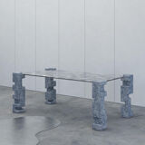Tinted glass table