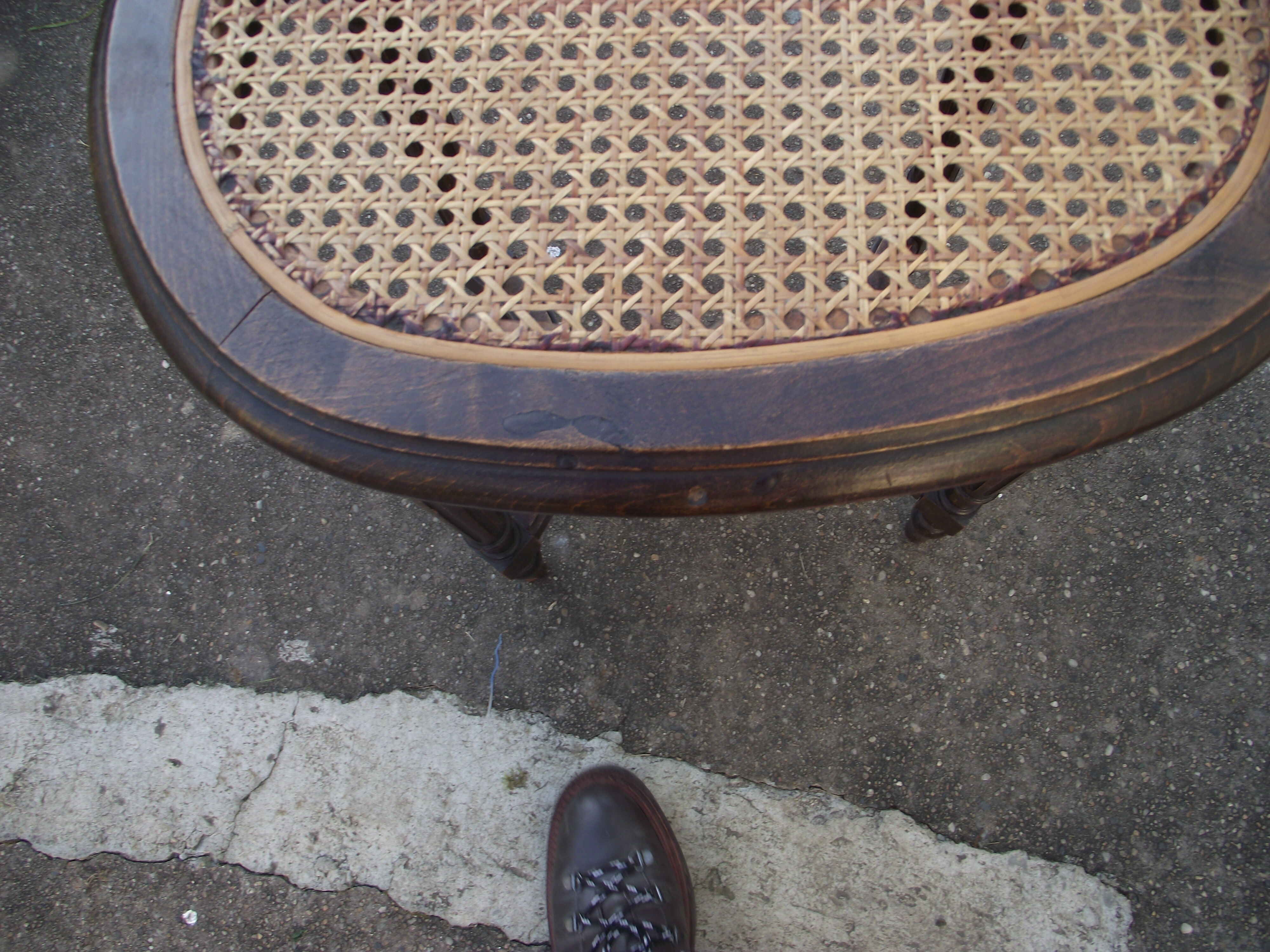 Piano stool in the style of Louis XVI, canned