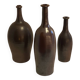 Lot de 3 bouteilles en céramique