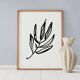 Botanical illustration giclee print, 50x70