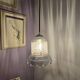 Suspension lampshade bell Vianne in petrol blue colour