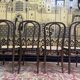 4 chaises bistrot en bois et cannage par Jacob & Josef Kohn