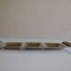 Plat de service vintage inox poignées teck made in Japan