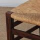 Set of 6 oak rush chairs, French craftsmanship, 1950.