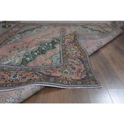1970s Vintage Persian Handmade Wool Orange Oversized Area Rug 284x385