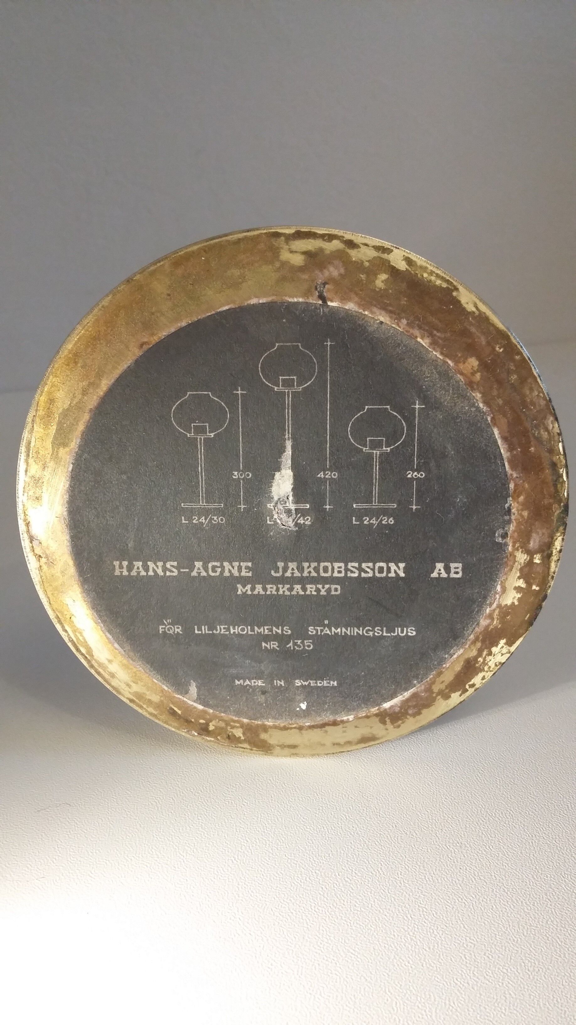 Candlestick No. 135 by Hans Agne Jakobsson AB Markaryd