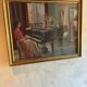 Old painting gilded wood frame