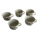 Set of 5 small coffee cups