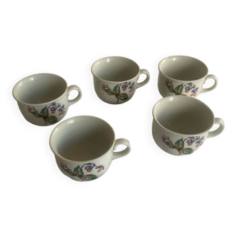 Set of 5 small coffee cups