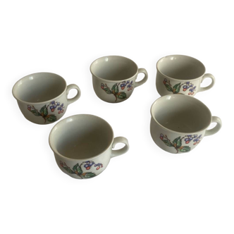 Lot de 5 petites tasses à café