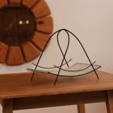 Mid-century perforated metal basket