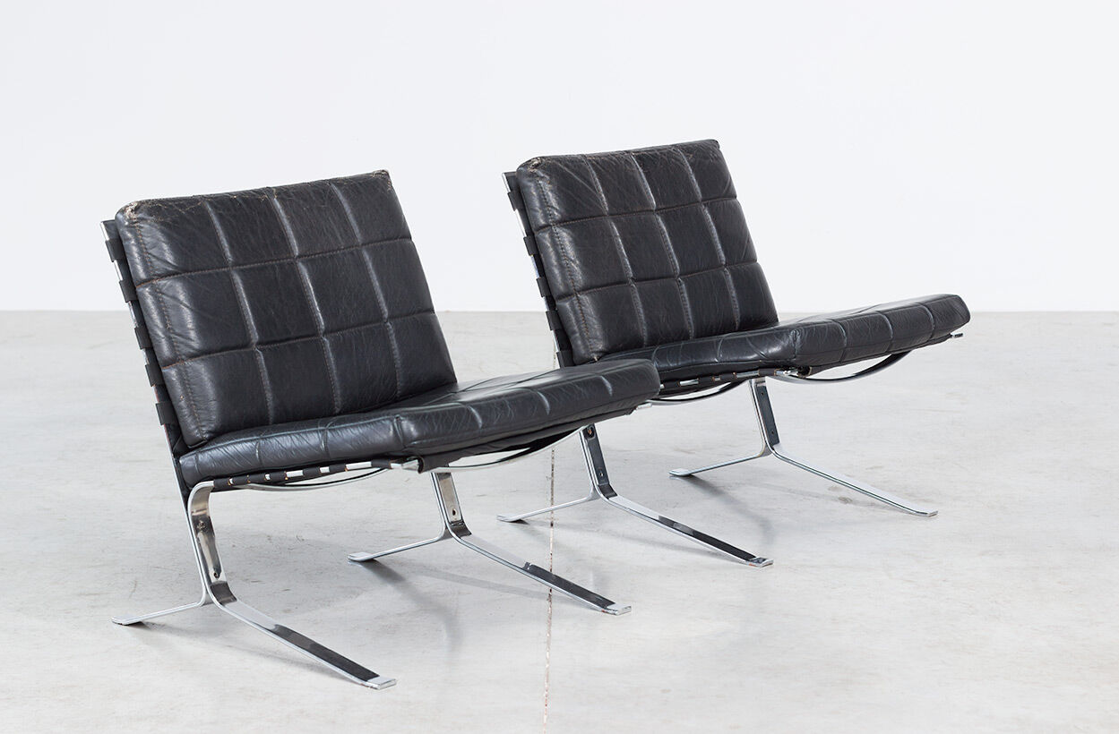 Olivier Mourgue pair of armchairs Joker Airborne 1960