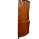 Armoire d'angle/placard vintage en bois courbé