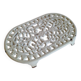 Vintage White Cast Iron Trivet