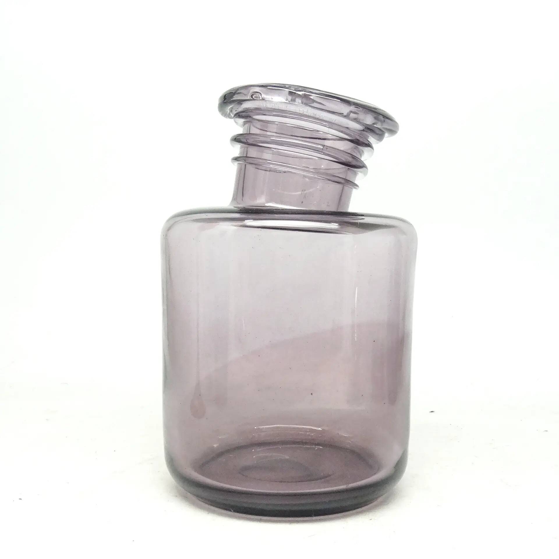 Postmodern vase, glass, designed by S. Sadowski, Poland, 1970s