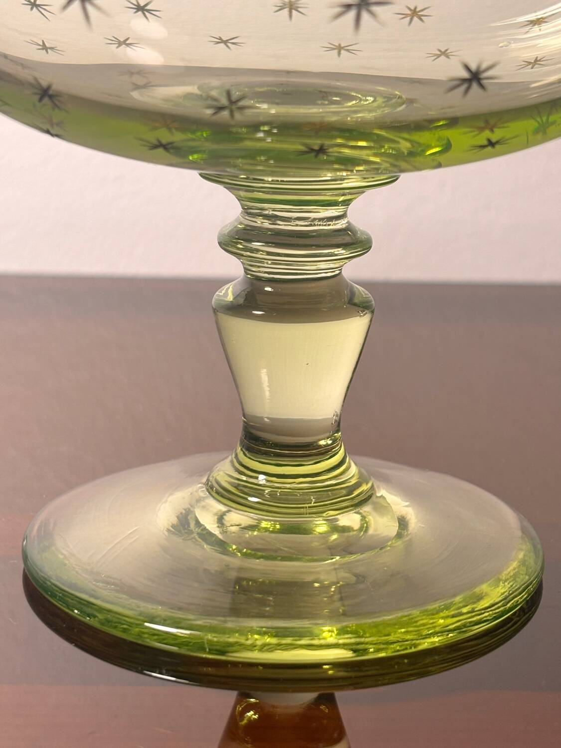 Baccarat/Saint Louis Compotier Ouraline crystal