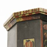 Folk art painted bridal wardrobe