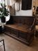 Antique oak carved trunk bench – Late 19th century
