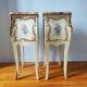 Pair of painted Louis XV style bedside tables