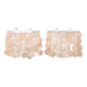 Pairs of Arditi wall lights in mother-of-pearl pastilles, 1980s
