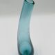 Curved glass bud vase