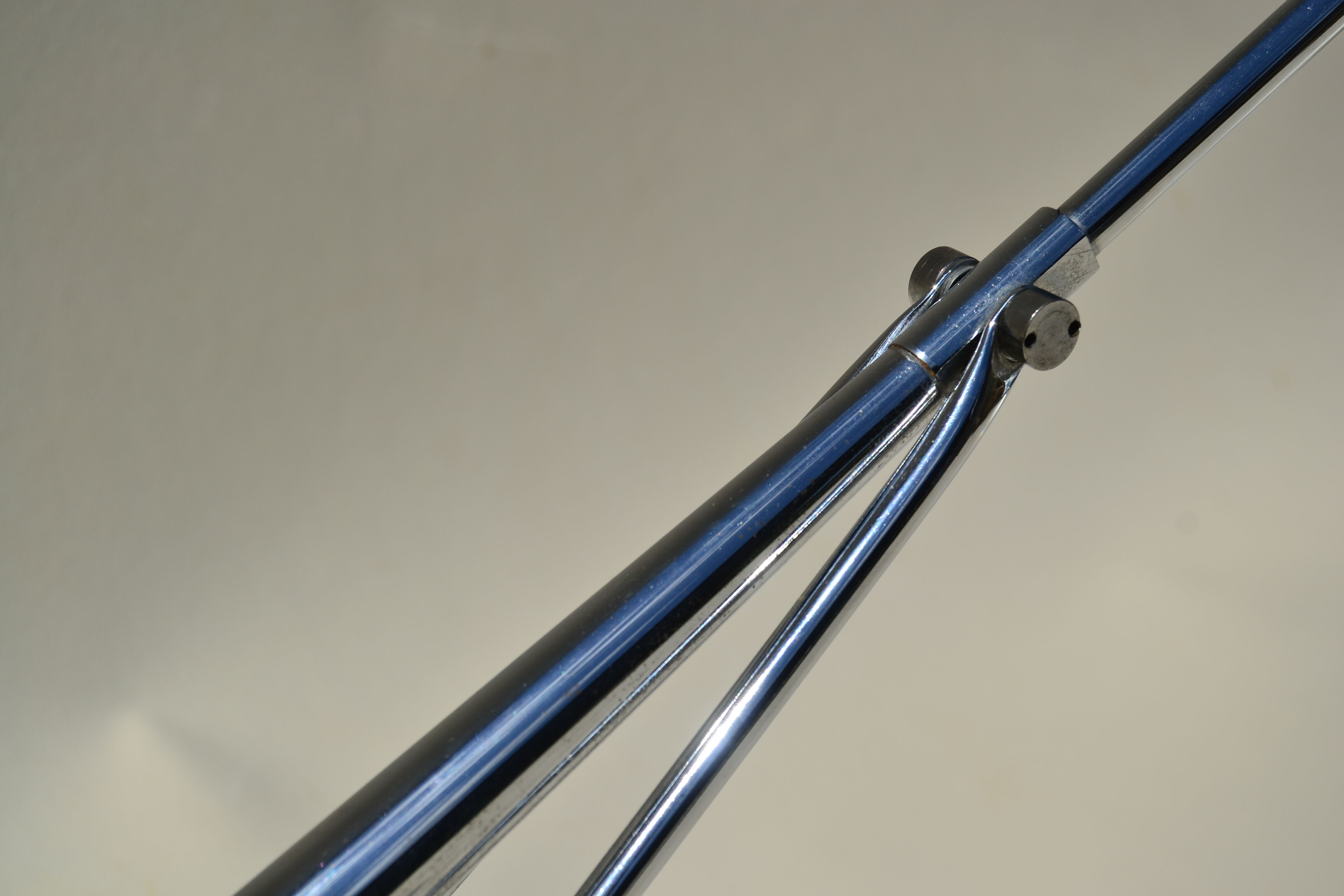 Chrome rocker desk lamp Aluminor 80s