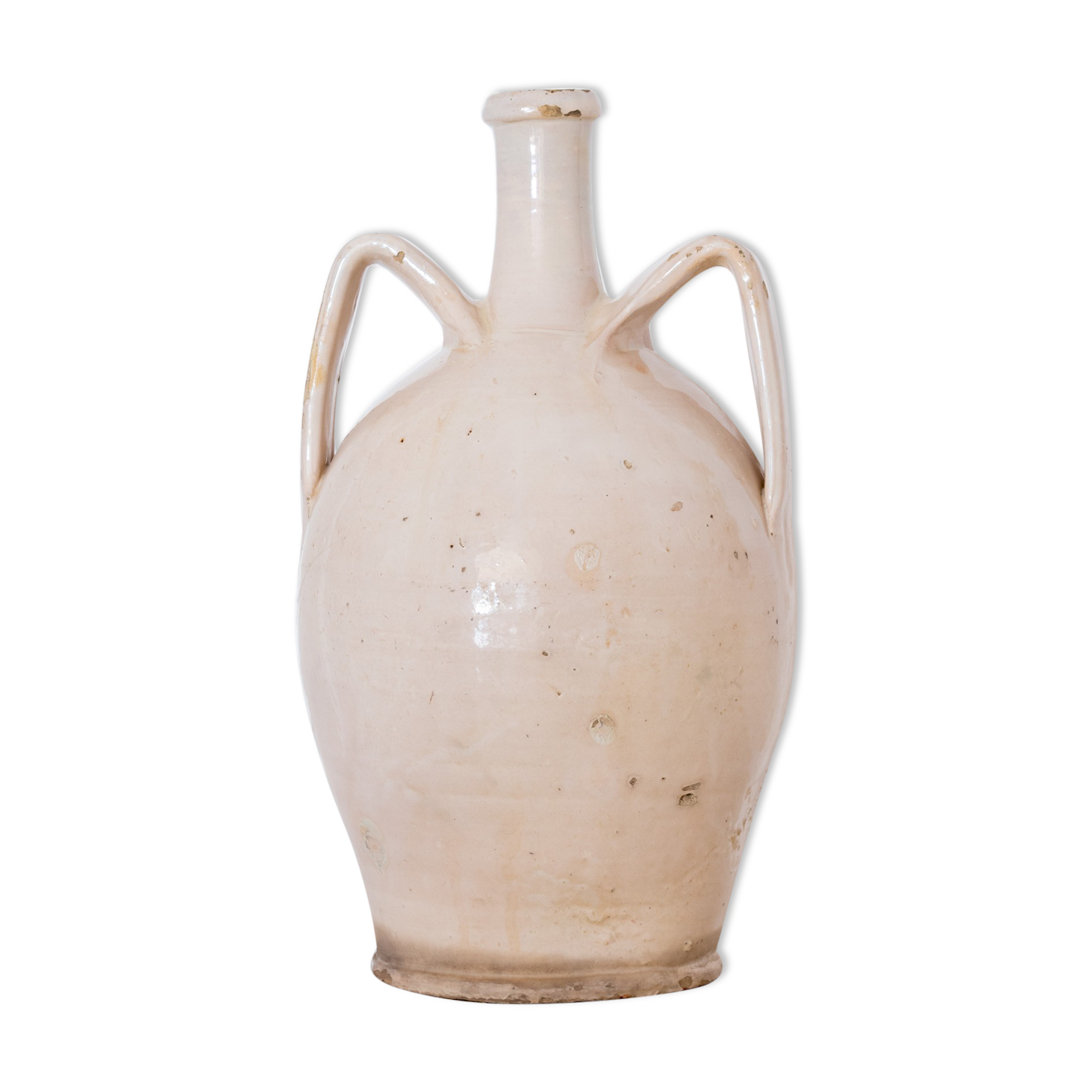 Antique ceramic white vase