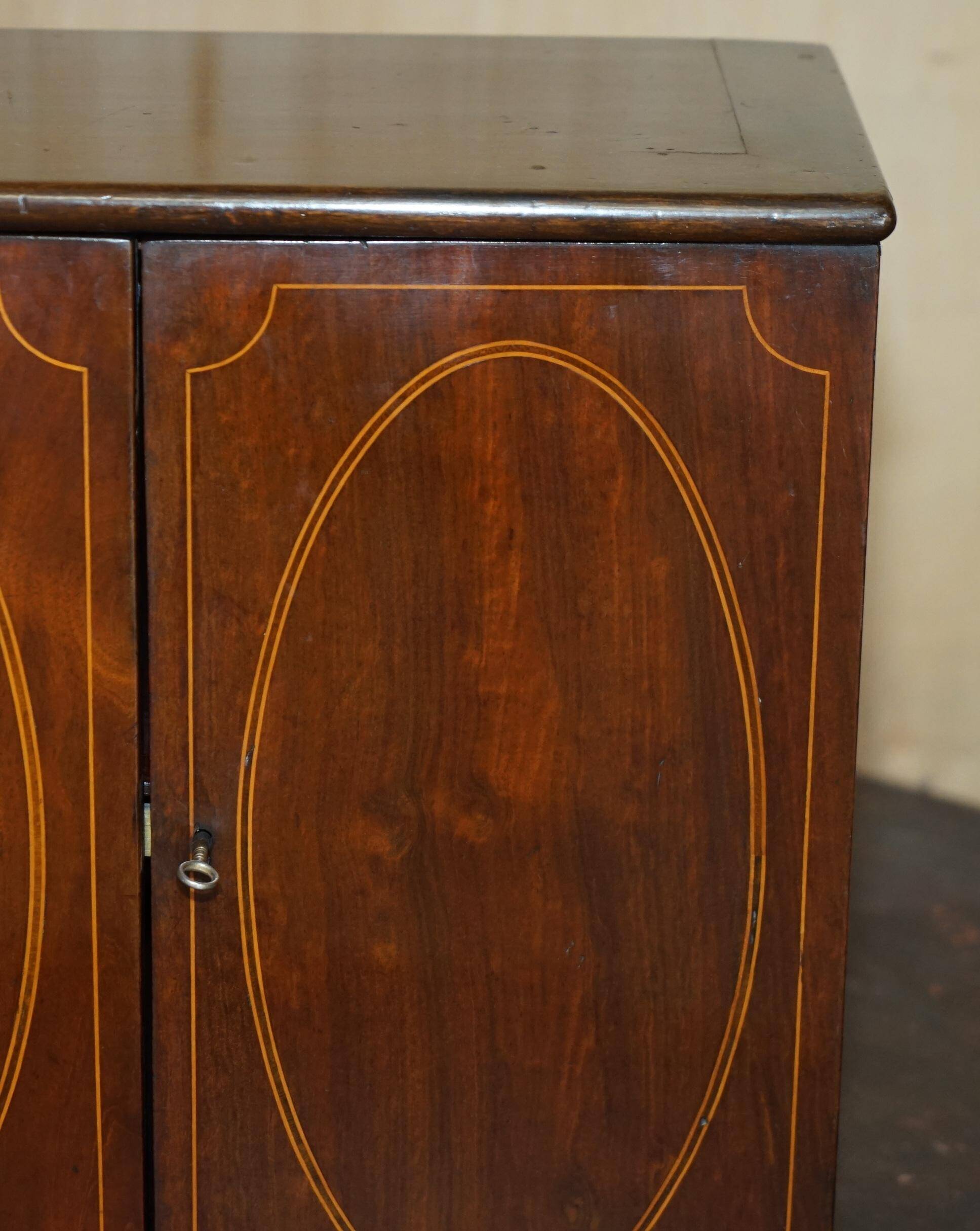Restored Georgian Sheraton cabinet, circa 1820.