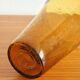 Vintage amber bubble blown glass vase