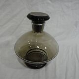 Vintage smoked glass carafe