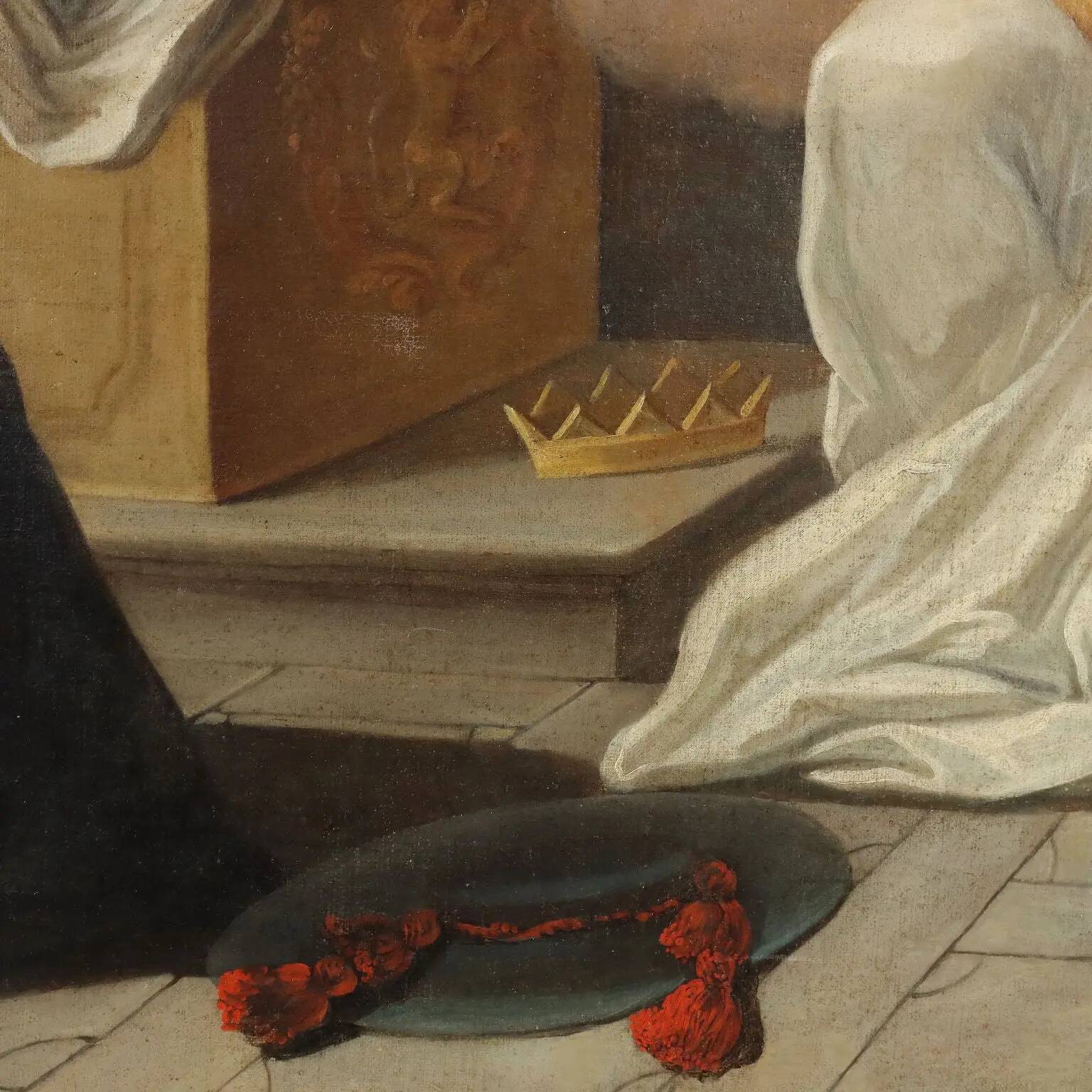 Religious subject, oil on canvas, Italy 17th-18th century